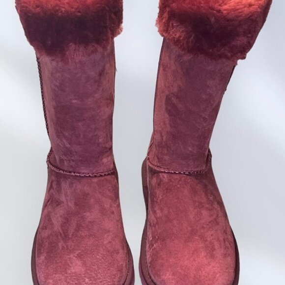 Lamo Women’s Adele Water Resistant Pink Suede Half Calf Boots Size 7 - Picture 1 of 5